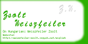 zsolt weiszfeiler business card